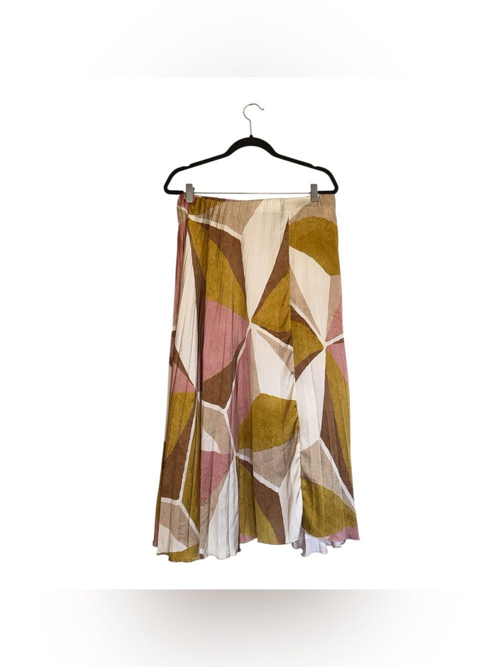 NWOT Bloggers Fave ZARA GEOMETRIC PRINT PLEATED Midi SKIRT - Picture 8 of 9